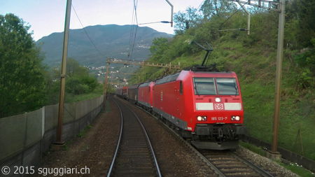 Vista dalla cabina - DB BR 185